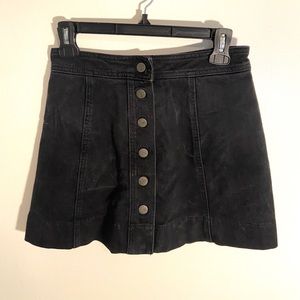 Black Jean Skirt